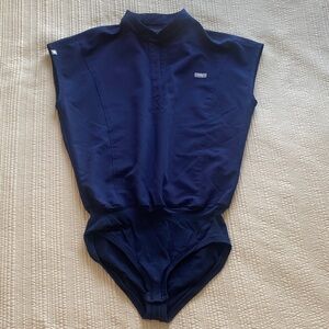 Figs Navy Blue Scrub Bodysuit